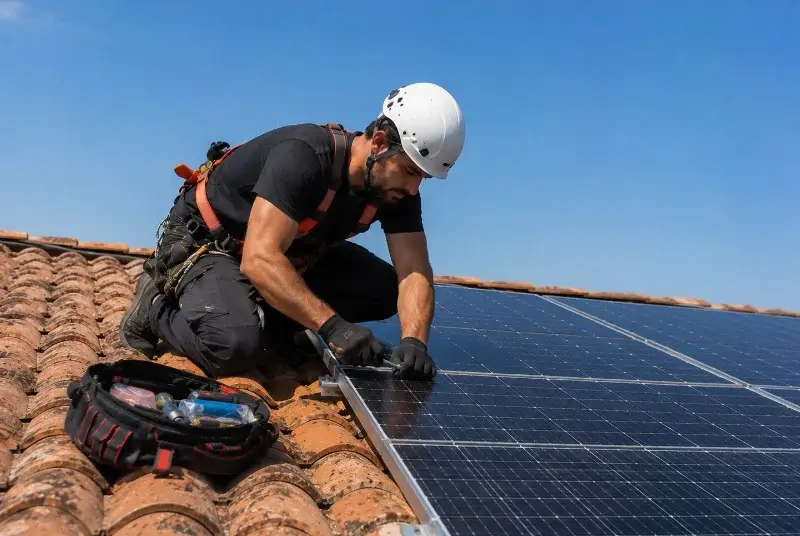 Maintenance et monitoring de panneaux solaires à Villebernier