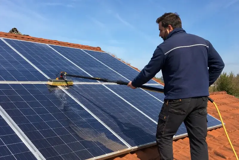 Nettoyage et entretien de panneaux solaires à Villebernier